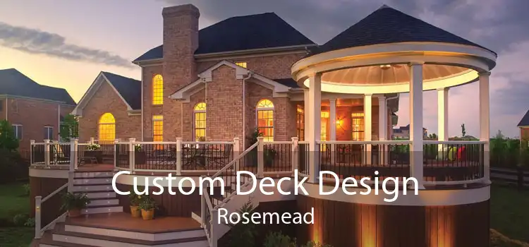 Custom Deck Design Rosemead